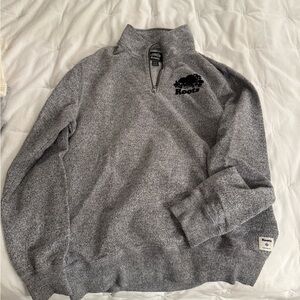 Roots Gray Quarter Zip Sweatshirt